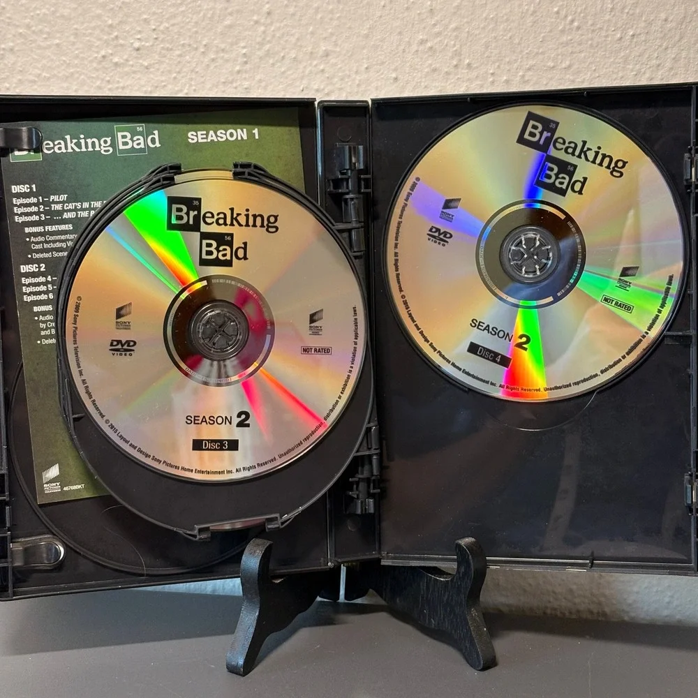 Sony Breaking Bad Seasons 1 & 2 DVD Unisex OS Multicolor Excellent Drama Series